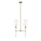 Z-Lite Emily 2 Light Island, Rubbed Brass & Off White 3033-2L-RB - alternate 7